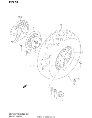 Front Wheel (model W/x) Schematic