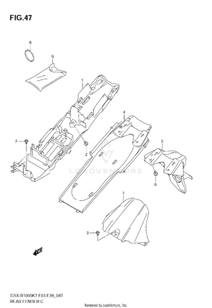 Rear Fender Schematic