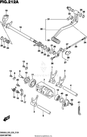 Gear Shifting (sv650l9 E03) Schematic