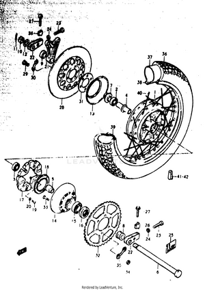 Rear Wheel (gs1000c Schematic