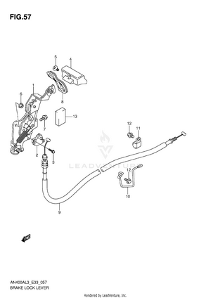 Brake Lock Lever Schematic