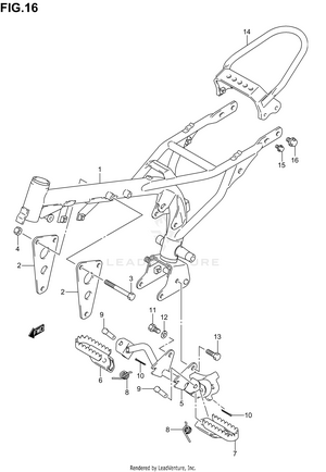 Frame/footrest Schematic