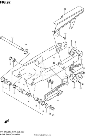 Rear Swinging Arm Schematic