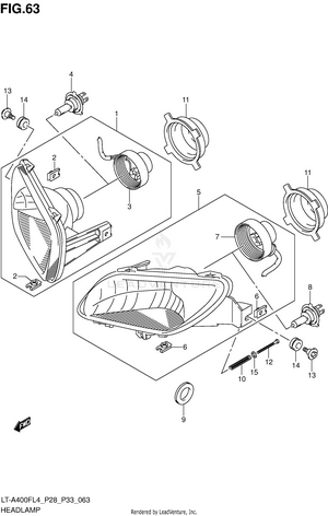 Headlamp (lt-a400fzl4 P33) Schematic