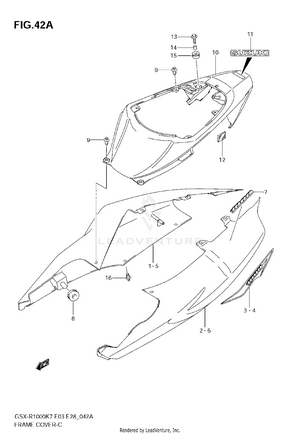 Frame Cover (model K8) Schematic