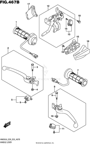 Handle Lever (an650zl6 E28) Schematic