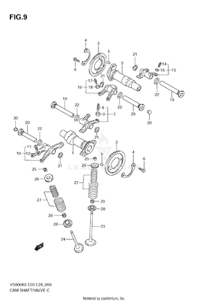 Camshaft - Valve Schematic