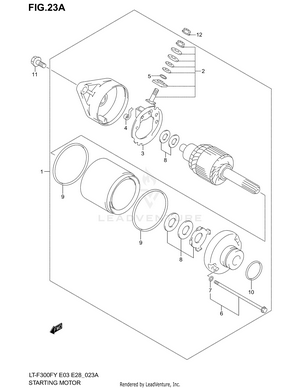 Starting Motor (model Y/k1/k2) Schematic