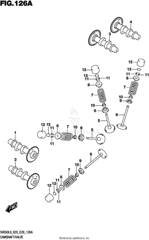 Camshaft/valve Schematic