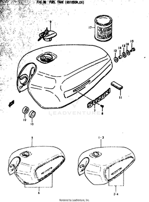 Fuel Tank (gs1000n Schematic