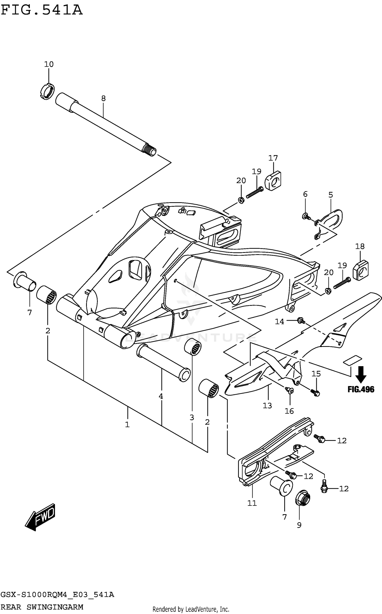 REAR SWINGINGARM