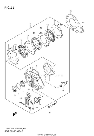 Rear Brake Assy Schematic