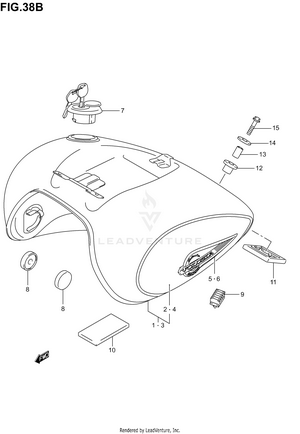 Fuel Tank (model K3) Schematic