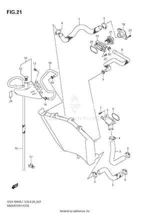 Radiator Hose Schematic