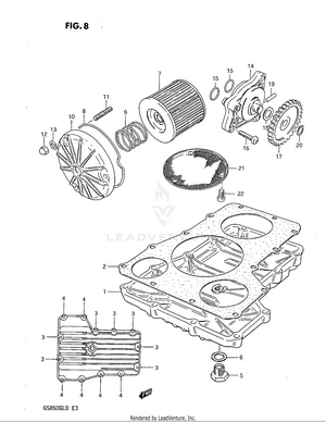 Oil Pump - Oil Filter Schematic