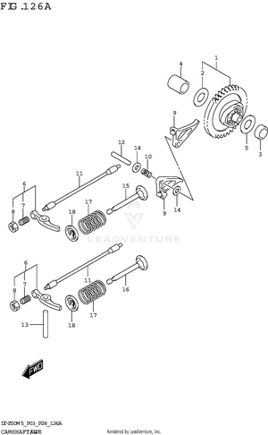 Camshaft/valve Schematic