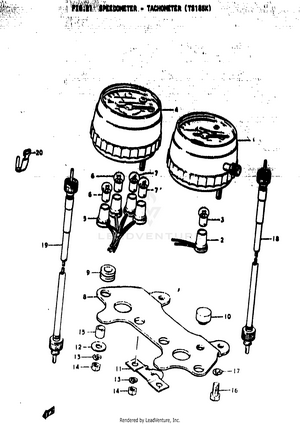 Speedometer - Tachometer (ts185k) Schematic