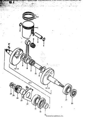 Piston - Crankshaft Schematic