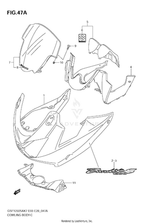 Cowling (model K8) Schematic