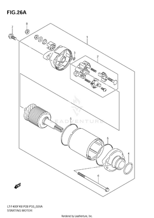 Starting Motor (model L0) Schematic