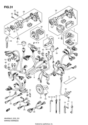 Wiring Harness (an400al3 E33) Schematic