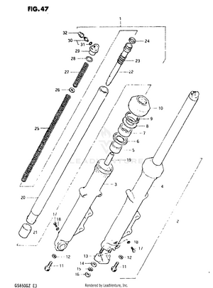 Front Fork Schematic
