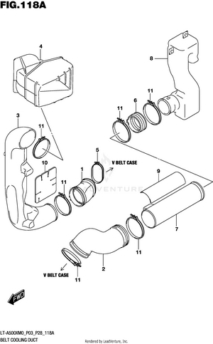 Belt Cooling Duct Schematic