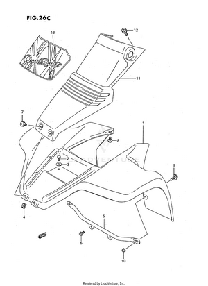 Front Fender (model S) Schematic