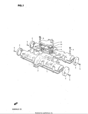 Cylinder Head Cover (model Z -e.no.155014) Schematic