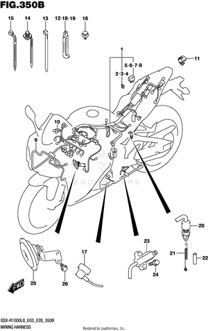 Wiring Harness (gsx-r1000l8 E33) Schematic