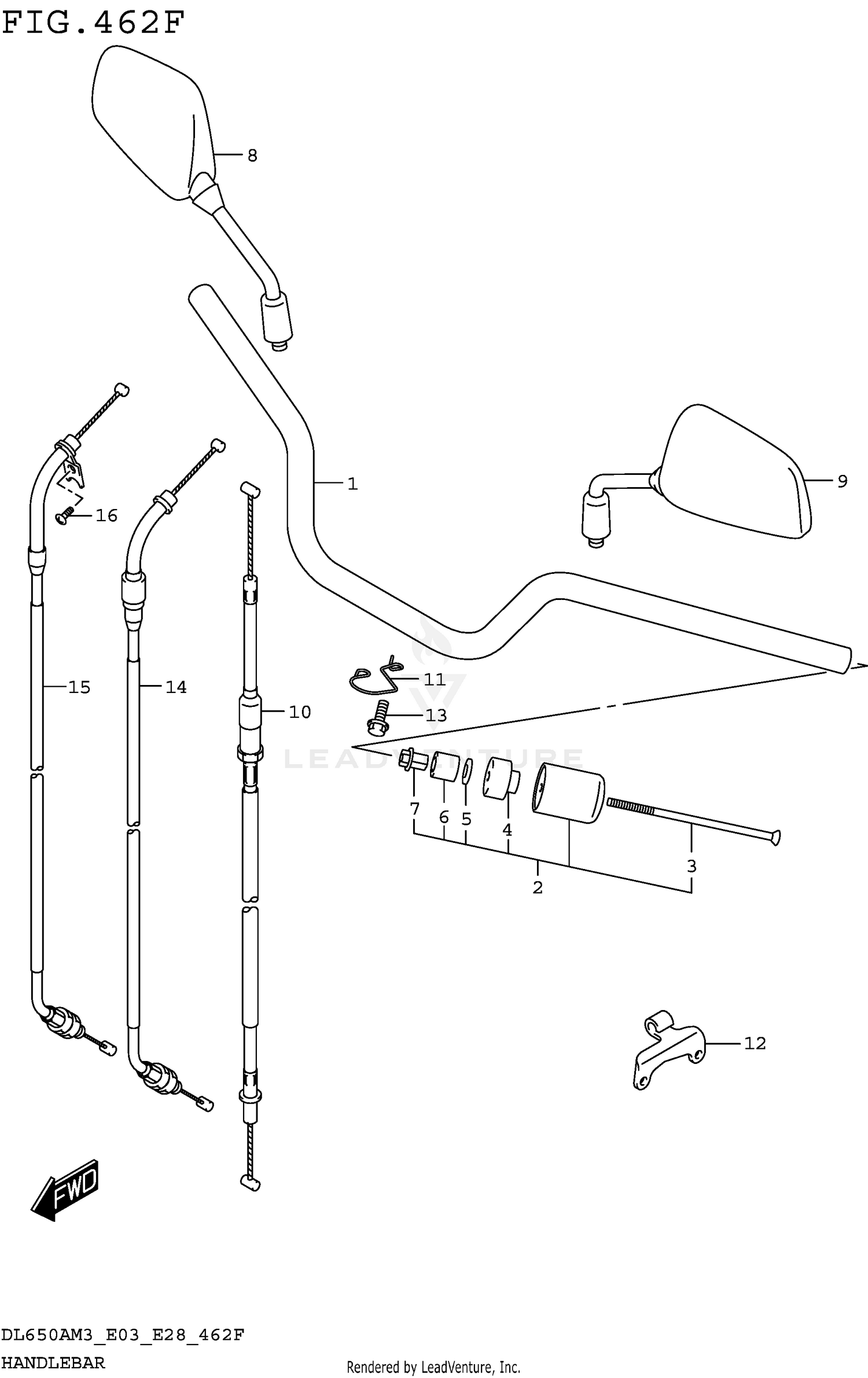 HANDLEBAR (DL650XAM3E33)
