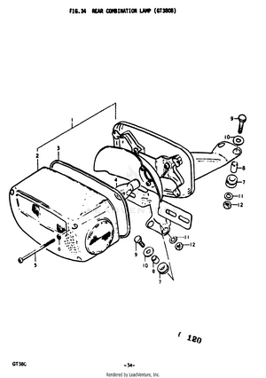 Rear Combination Lamp (gt380b) Schematic