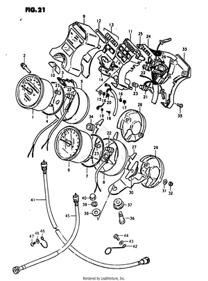 Speedometer - Tachometer Schematic