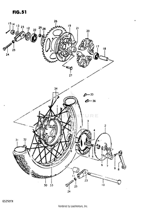 Rear Wheel Schematic