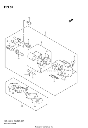 Rear Caliper Schematic