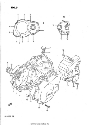 Crankcase Cover Schematic