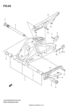 Rear Swinging Arm Schematic