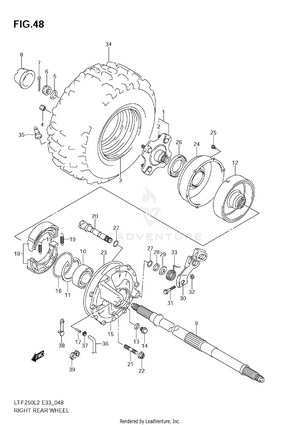 Right Rear Wheel Schematic