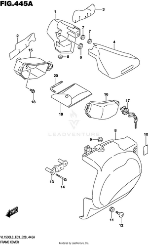Frame Cover (vl1500bl8 E03) Schematic