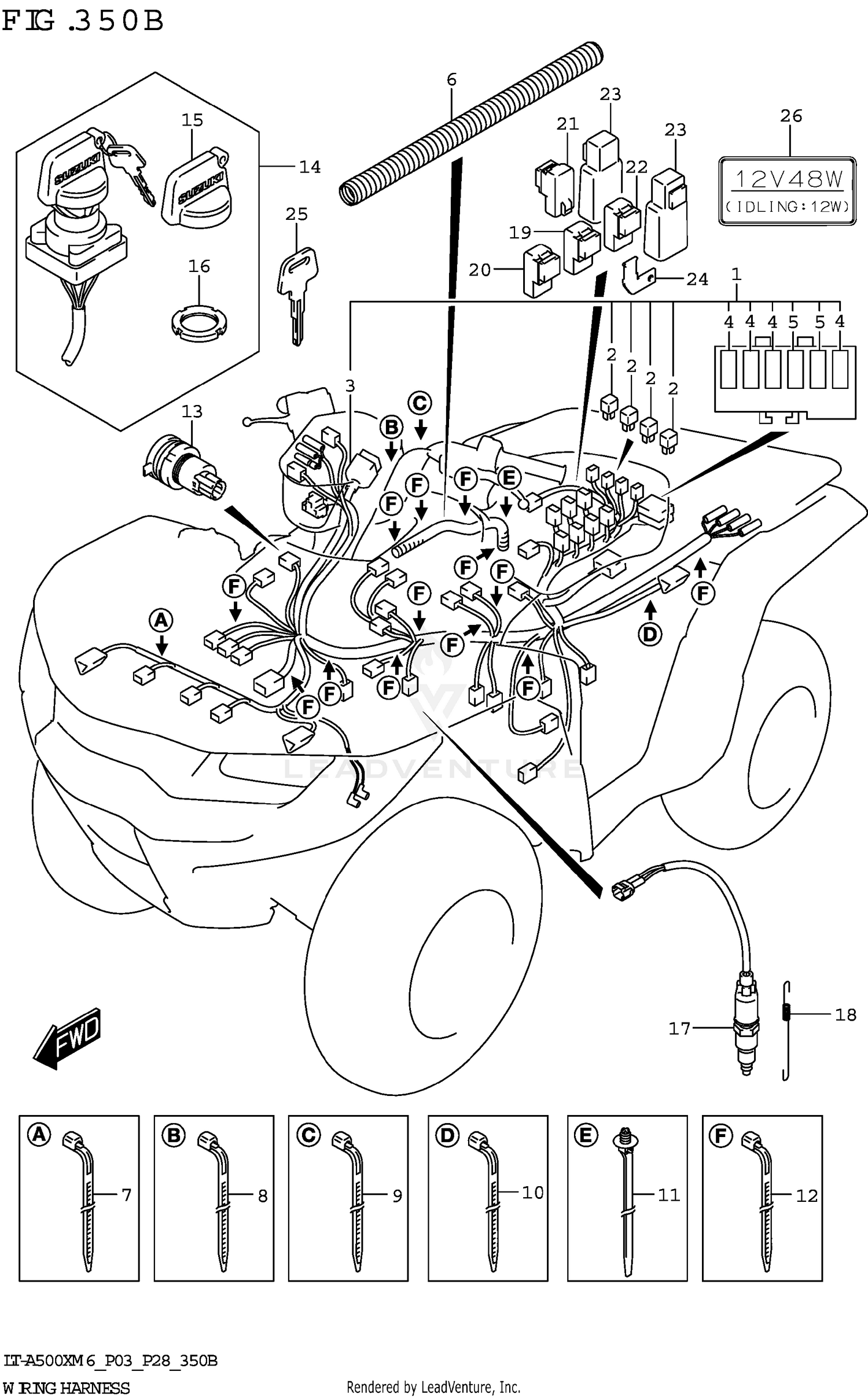 WIRING HARNESS ((LT-A500XP,LT-A500XPZ):P33)