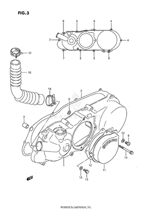 Crankcase Left Cover Schematic