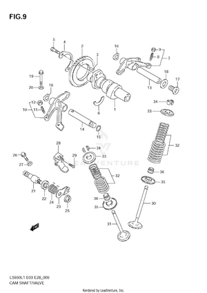 Cam Shaft/valve Schematic