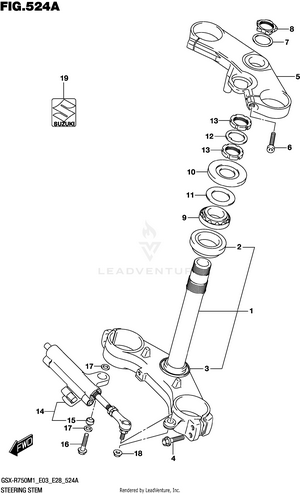 Steering Stem Schematic