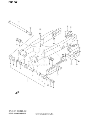 Rear Swinging Arm Schematic