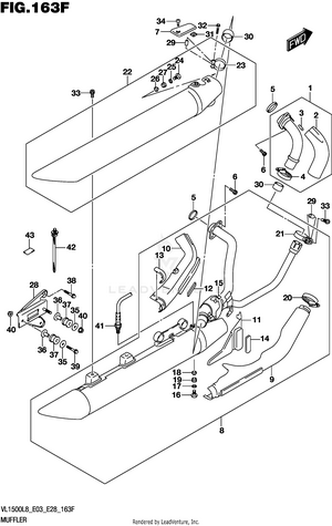 Muffler (vl1500tl8 E28) Schematic