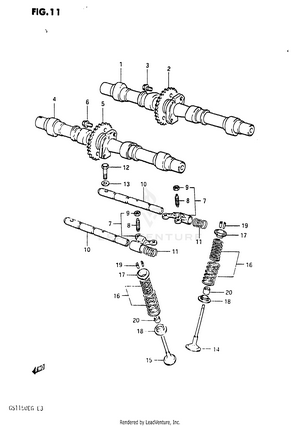 Cam Shaft - Valve Schematic