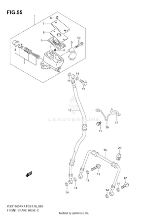 Front Brake Hose Schematic