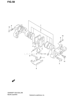 Rear Caliper Schematic
