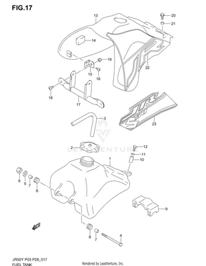 Fuel Tank (model Y/k1) Schematic