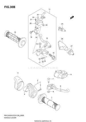 Handle Lever (model K7) Schematic